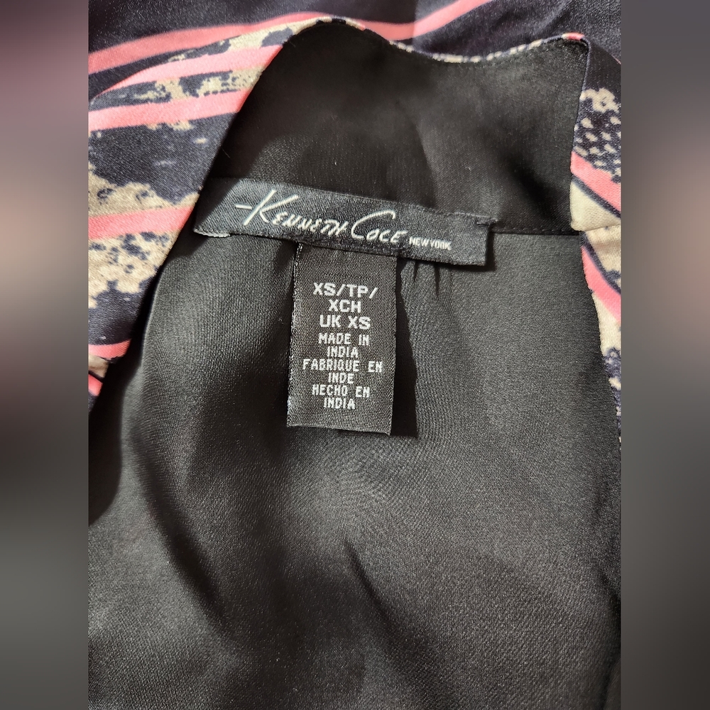 Kenneth Cole New York Black Python Print Pink Acc… - image 3